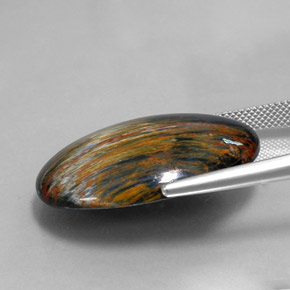 9,17 ctw natürlicher Mehrfarbig Pietersite, Oval Schliff, Lichtundurchlässig