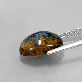 9,17 ctw natürlicher Mehrfarbig Pietersite, Oval Schliff, Lichtundurchlässig