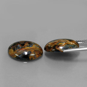  ct natürliche Mehrfarbig Pietersite-Edelsteine, Oval Schliff, Lichtundurchlässig