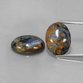  ct natürliche Mehrfarbig Pietersite-Edelsteine, Oval Schliff, Lichtundurchlässig