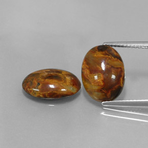  ct natürliche Mehrfarbig Pietersite-Edelsteine, Oval Schliff, Lichtundurchlässig