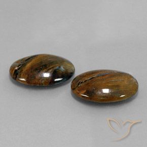 12.69 ct natürliche Mehrfarbig Pietersite-Edelsteine, Oval, Lichtundurchlässig