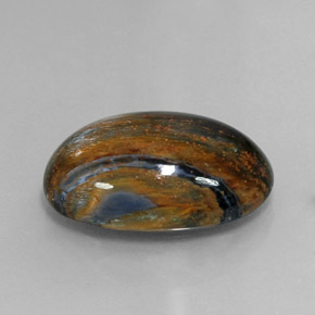 9,17 ctw natürlicher Mehrfarbig Pietersite, Oval Schliff, Lichtundurchlässig