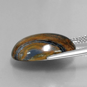 9,17 ctw natürlicher Mehrfarbig Pietersite, Oval Schliff, Lichtundurchlässig