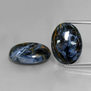  ct natürliche Mehrfarbig Pietersite-Edelsteine, Oval Schliff, Lichtundurchlässig