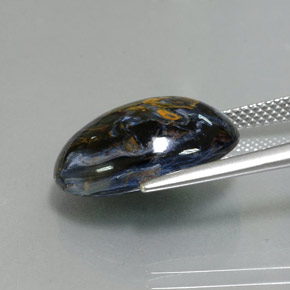 9,96 ctw natürlicher mehrfarbiger Pietersit, Oval Schliff, Lichtundurchlässig