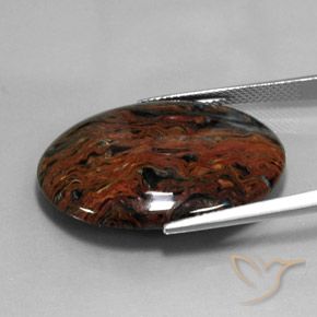 9,17 ctw natürlicher Mehrfarbig Pietersite, Oval, Lichtundurchlässig