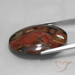9,17 ctw natürlicher Mehrfarbig Pietersite, Oval, Lichtundurchlässig