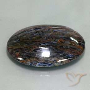 9,17 ctw natürlicher Mehrfarbig Pietersite, Oval, Lichtundurchlässig