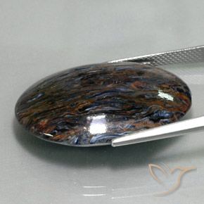 9,17 ctw natürlicher Mehrfarbig Pietersite, Oval, Lichtundurchlässig