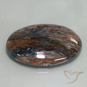 9,17 ctw natürlicher Mehrfarbig Pietersite, Oval, Lichtundurchlässig