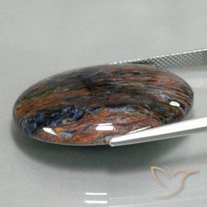 9,17 ctw natürlicher Mehrfarbig Pietersite, Oval, Lichtundurchlässig
