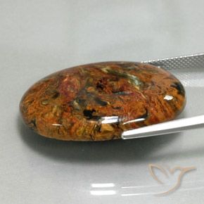 9,17 ctw natürlicher Mehrfarbig Pietersite, Oval, Lichtundurchlässig