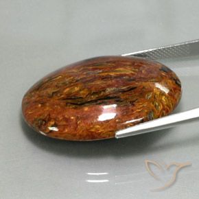 9,17 ctw natürlicher Mehrfarbig Pietersite, Oval, Lichtundurchlässig