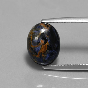 9,17 ctw natürlicher Mehrfarbig Pietersite, Oval Schliff, Lichtundurchlässig