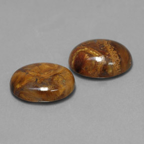  ct natürliche mehrfarbiger Pietersit-Edelsteine, Oval Schliff, Lichtundurchlässig