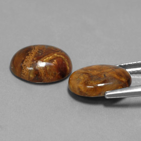  ct natürliche mehrfarbiger Pietersit-Edelsteine, Oval Schliff, Lichtundurchlässig