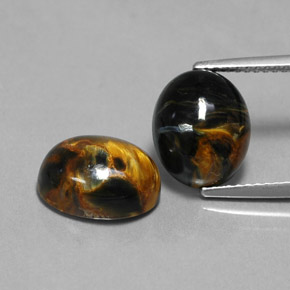  ct natürliche Mehrfarbig Pietersite-Edelsteine, Oval Schliff, Lichtundurchlässig