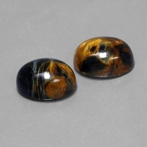  ct natürliche Mehrfarbig Pietersite-Edelsteine, Oval Schliff, Lichtundurchlässig