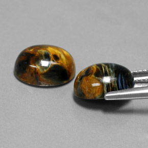  ct natürliche Mehrfarbig Pietersite-Edelsteine, Oval Schliff, Lichtundurchlässig