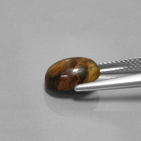 9,17 ctw natürlicher Mehrfarbig Pietersite, Oval Schliff, Lichtundurchlässig