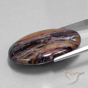 9,17 ctw natürlicher Mehrfarbig Pietersite, Oval, Lichtundurchlässig