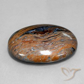 9,17 ctw natürlicher Mehrfarbig Pietersite, Oval, Lichtundurchlässig