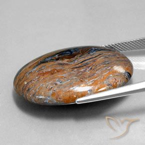 9,17 ctw natürlicher Mehrfarbig Pietersite, Oval, Lichtundurchlässig