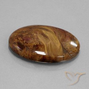 9,17 ctw natürlicher Mittel braun Pietersite, Oval, Lichtundurchlässig