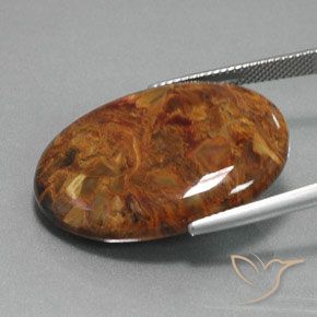9,17 ctw natürlicher Mehrfarbig Pietersite, Oval, Lichtundurchlässig