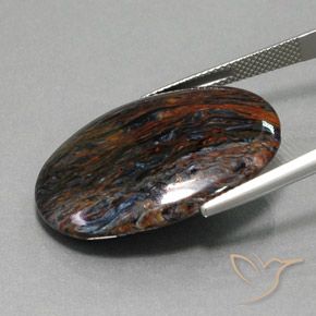 9,17 ctw natürlicher Mehrfarbig Pietersite, Oval, Lichtundurchlässig