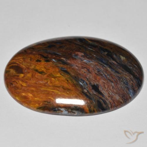 9,17 ctw natürlicher Mehrfarbig Pietersite, Oval, Lichtundurchlässig