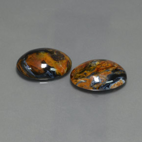  ct natürliche blauer Pietersit-Edelsteine, Oval Schliff, Lichtundurchlässig