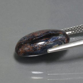 9,17 ctw natürlicher Mehrfarbig Pietersite, Oval, Lichtundurchlässig