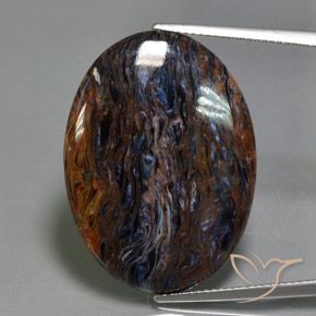 18.58ct Natürlicher Mehrfarbig Pietersite, Oval, Lichtundurchlässig