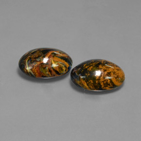  ct natürliche Mehrfarbig Pietersite-Edelsteine, Oval Schliff, Lichtundurchlässig