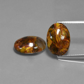  ct natürliche Mehrfarbig Pietersite-Edelsteine, Oval Schliff, Lichtundurchlässig