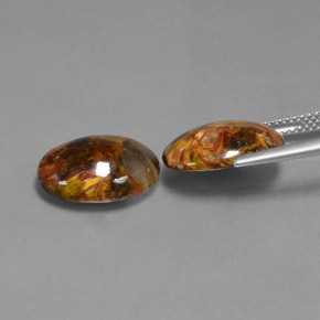  ct natürliche Mehrfarbig Pietersite-Edelsteine, Oval Schliff, Lichtundurchlässig
