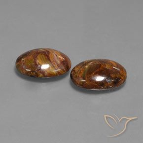 8.23 ct natürliche Mehrfarbig Pietersite-Edelsteine, Oval, Lichtundurchlässig