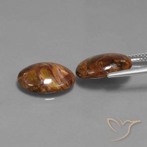 8.23 ct natürliche Mehrfarbig Pietersite-Edelsteine, Oval, Lichtundurchlässig