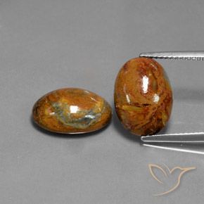 9.11ctw Natürlicher Mehrfarbig Pietersite, Oval, Lichtundurchlässig