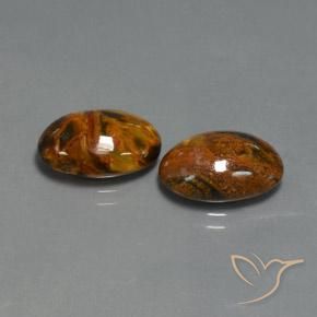8.91 ct natürliche Mehrfarbig Pietersite-Edelsteine, Oval, Lichtundurchlässig