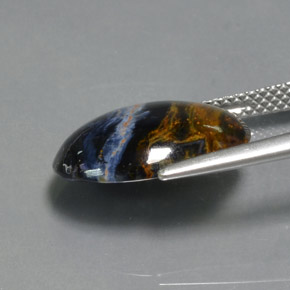 9,17 ctw natürlicher Mehrfarbig Pietersite, Oval Schliff, Lichtundurchlässig