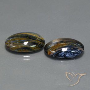 16.26 ct natürliche Mehrfarbig Pietersite-Edelsteine, Oval, Lichtundurchlässig