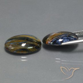 16.26 ct natürliche Mehrfarbig Pietersite-Edelsteine, Oval, Lichtundurchlässig
