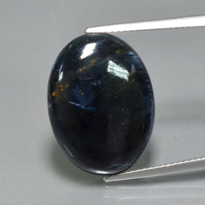 10,70 ctw natürlicher Mehrfarbig Pietersit, Oval Schliff, Lichtundurchlässig