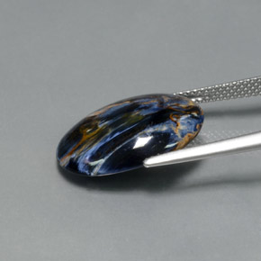 9,17 ctw natürlicher Mehrfarbig Pietersite, Oval Schliff, Lichtundurchlässig