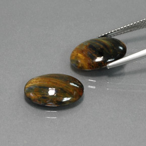  ct natürliche Mehrfarbig Pietersite-Edelsteine, Oval Schliff, Lichtundurchlässig