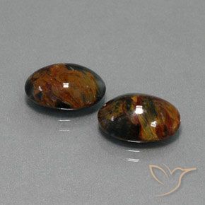9.39 ct natürliche Mehrfarbig Pietersite-Edelsteine, Oval, Lichtundurchlässig
