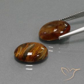 8.66 ct natürliche Mehrfarbig Pietersite-Edelsteine, Oval, Lichtundurchlässig